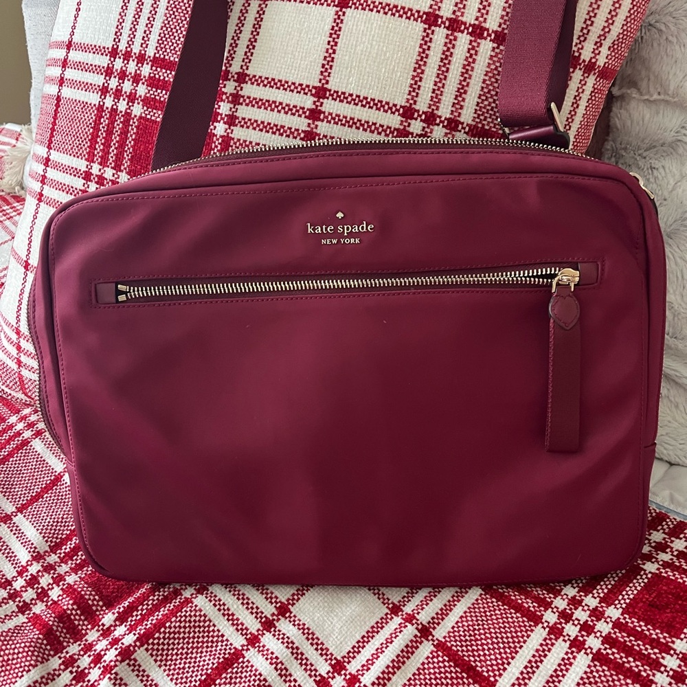 kate spade Laptop Universal Bag Deep Red/Burgandy Bag New never used